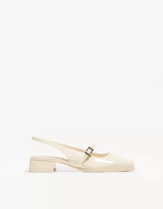 Block heel slingback Mary Janes
