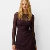 Blonde lace long sleeve mini dress Blonde lace long sleeve mini dress