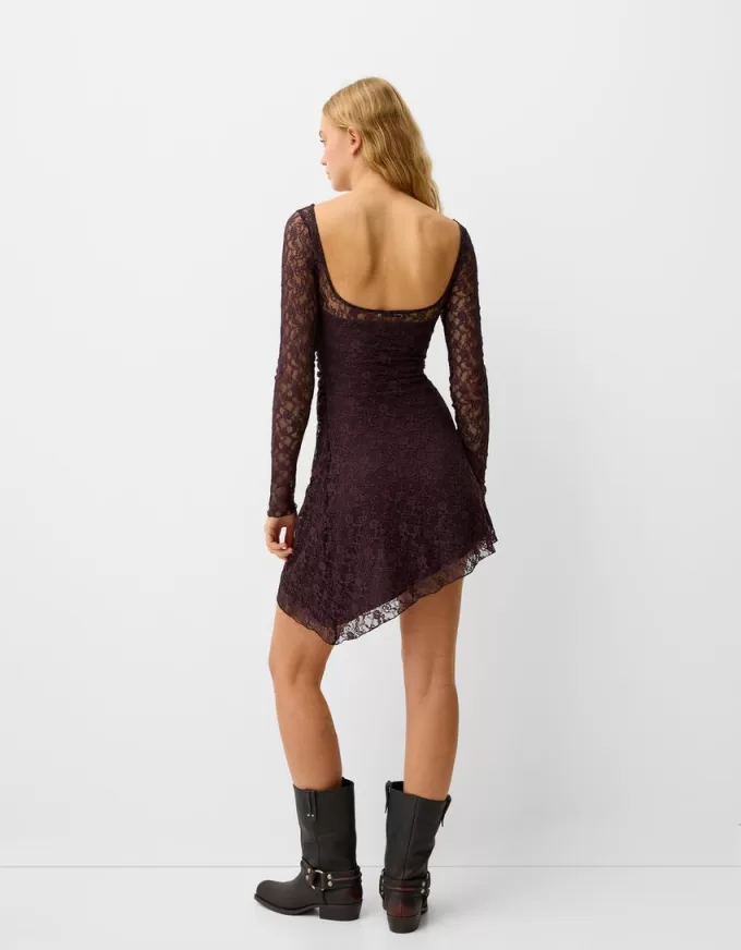 Blonde lace long sleeve mini dress Blonde lace long sleeve mini dress