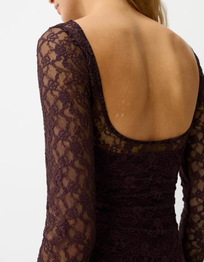 Blonde lace long sleeve mini dress Blonde lace long sleeve mini dress