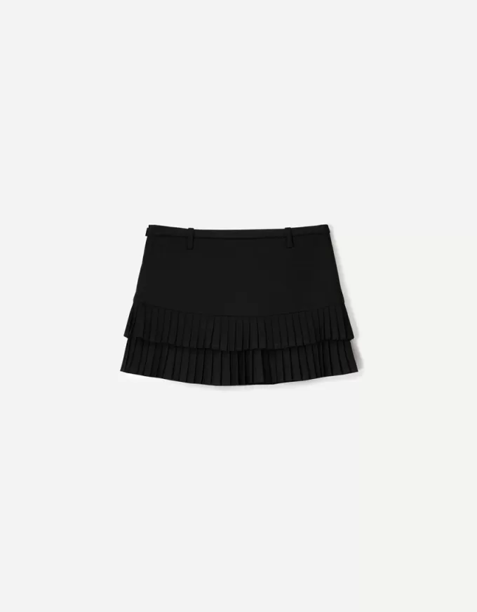 Box pleat mini skirt Box pleat mini skirt