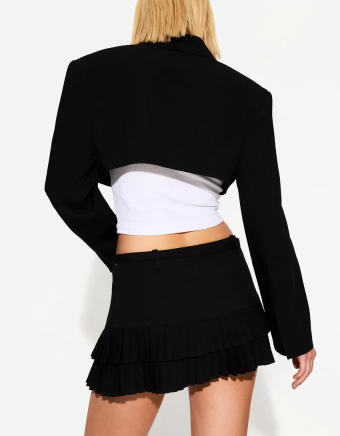 Box pleat mini skirt Box pleat mini skirt