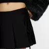 Box pleat mini skirt with bow detail Box pleat mini skirt with bow detail