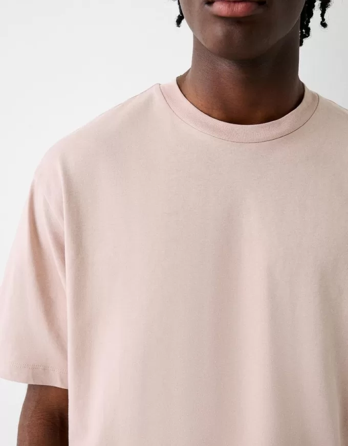 Boxy fit cropped short sleeve T-shirt