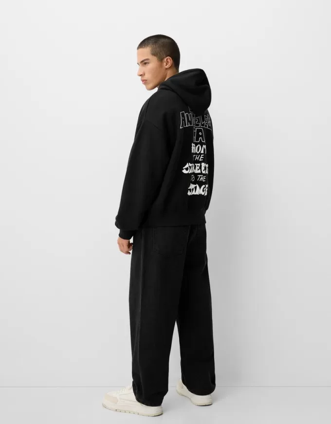 Boxy fit print hoodie Boxy fit print hoodie