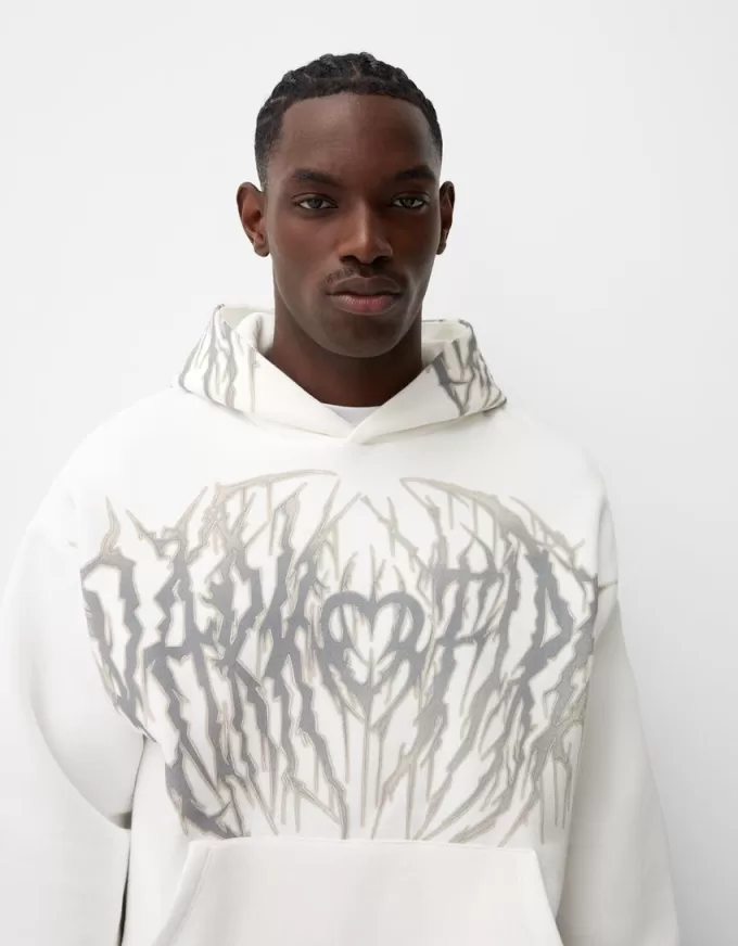 Boxy fit print hoodie Boxy fit print hoodie