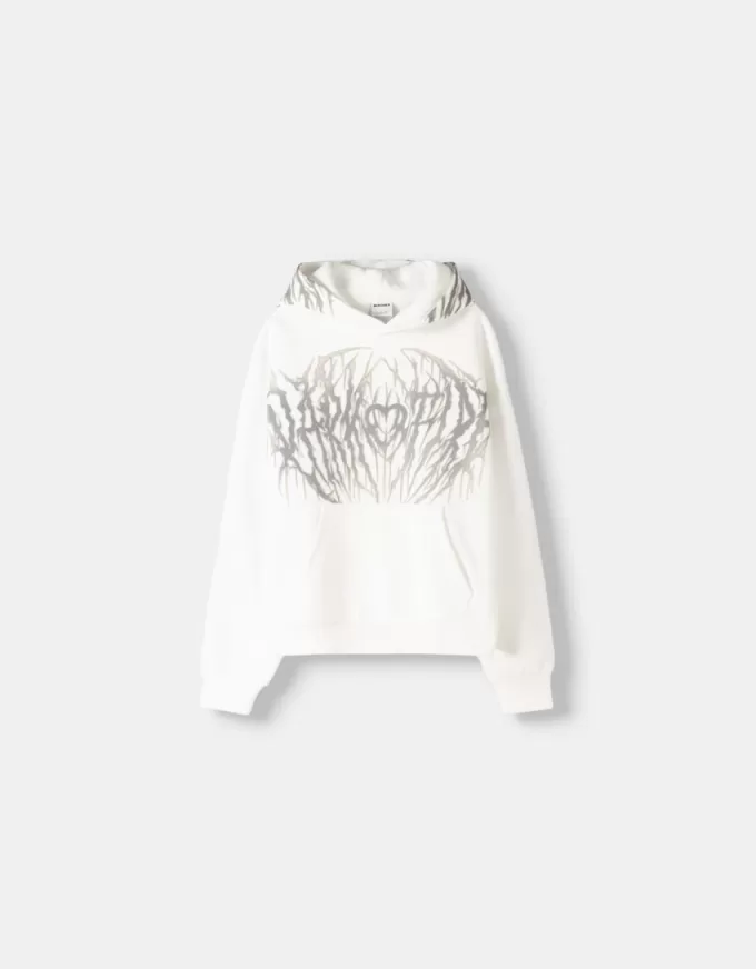 Boxy fit print hoodie Boxy fit print hoodie