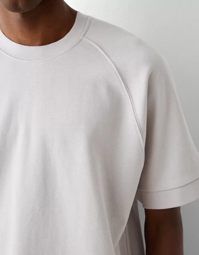 Boxy fit short sleeve interlock T-shirt Boxy fit short sleeve interlock T-shirt