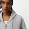 Boxy-fit zip-up hoodie