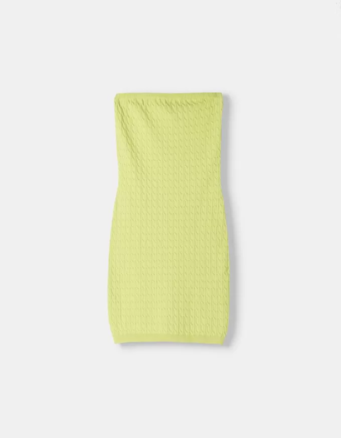 Braided off-the-shoulder mini dress Braided off-the-shoulder mini dress