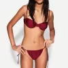 Burgundy bikini bottoms with bows Burgundy bikini bottoms with bows