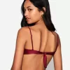 Burgundy gathered bikini top Burgundy gathered bikini top