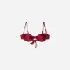 Burgundy gathered bikini top Burgundy gathered bikini top