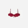 Burgundy gathered bikini top Burgundy gathered bikini top