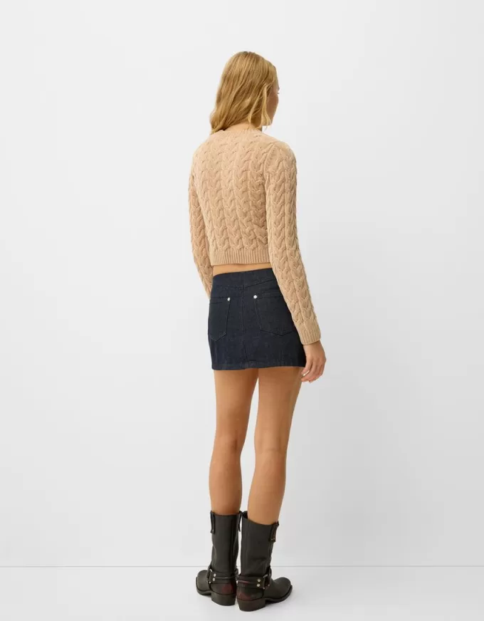 Cable-knit chenille sweater Cable-knit chenille sweater