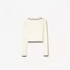 Cable-knit polo collar sweater Cable-knit polo collar sweater