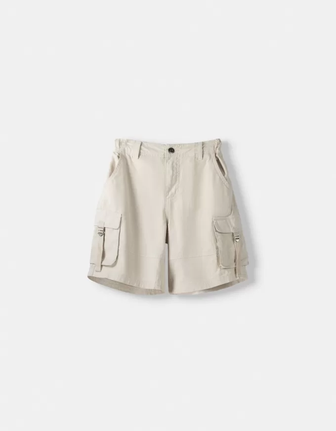 Cargo pockets with straps Bermuda shorts Cargo pockets with straps Bermuda shorts