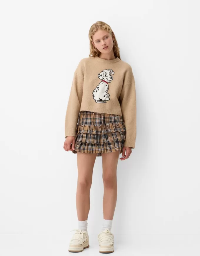 Checked mini skirt Checked mini skirt