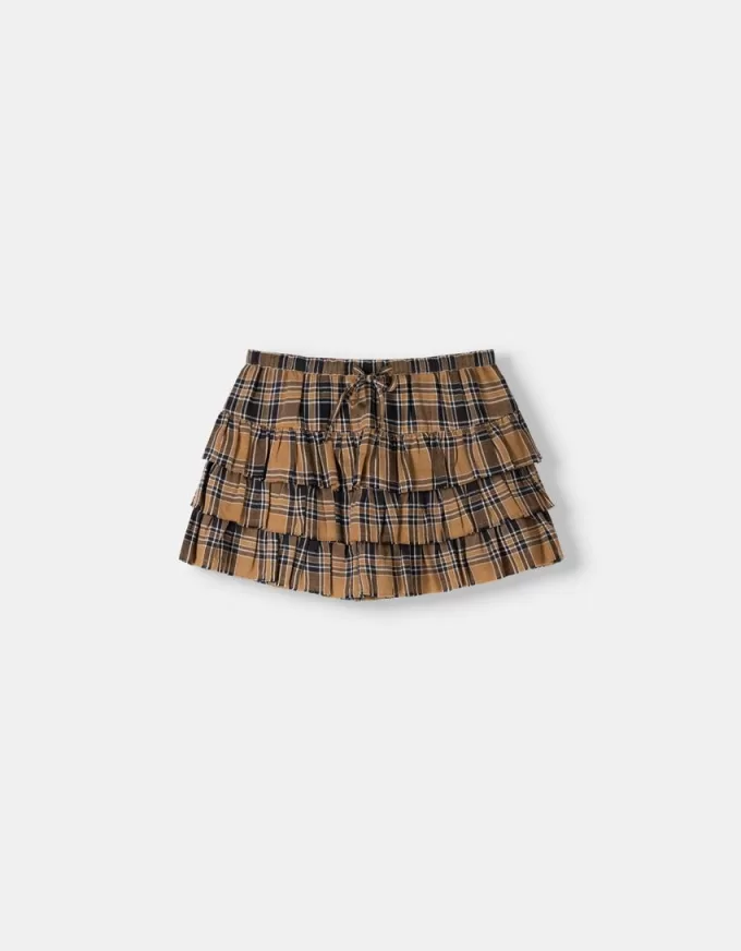 Checked mini skirt Checked mini skirt