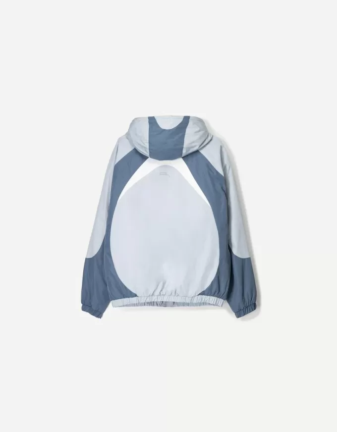 Color block quilted jacket