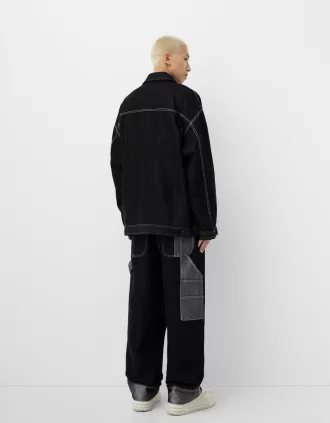 Contrast denim jacket