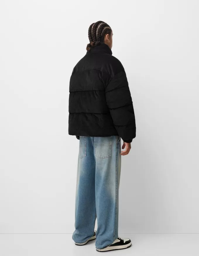 Corduroy quilted jacket