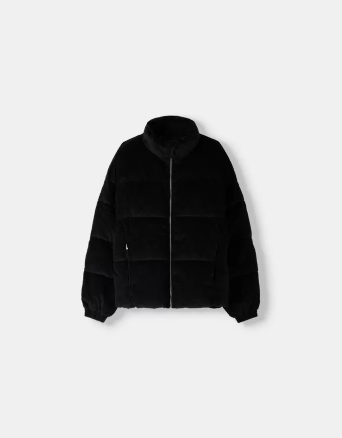 Corduroy quilted jacket