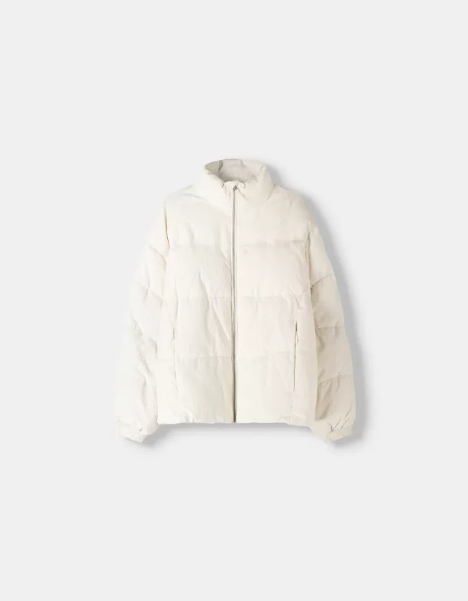 Corduroy quilted jacket