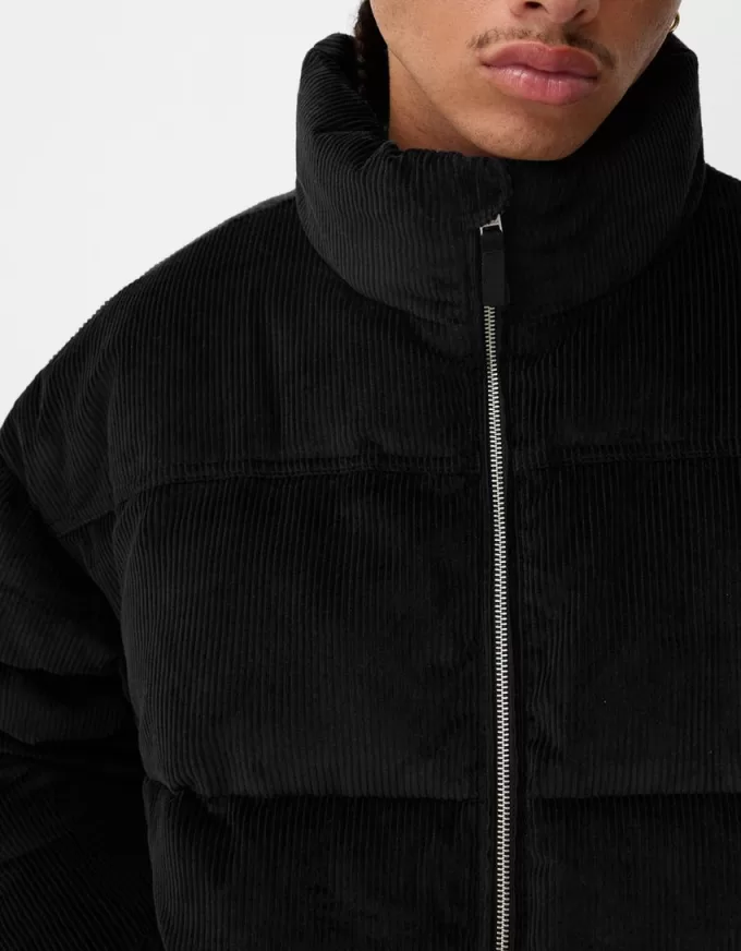 Corduroy quilted jacket