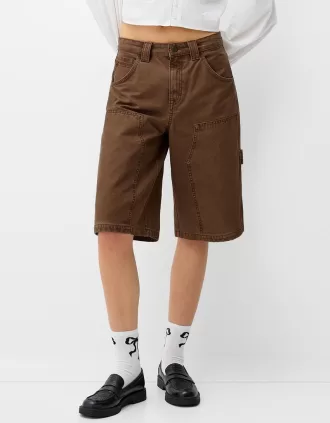 Cotton carpenter Bermuda shorts