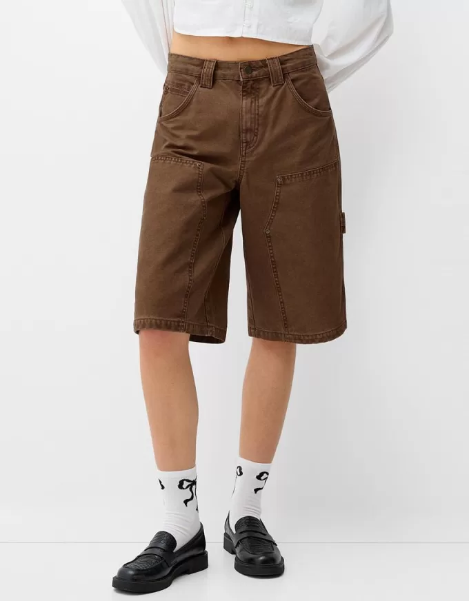 Cotton carpenter Bermuda shorts Cotton carpenter Bermuda shorts