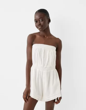 Cotton chiffon playsuit