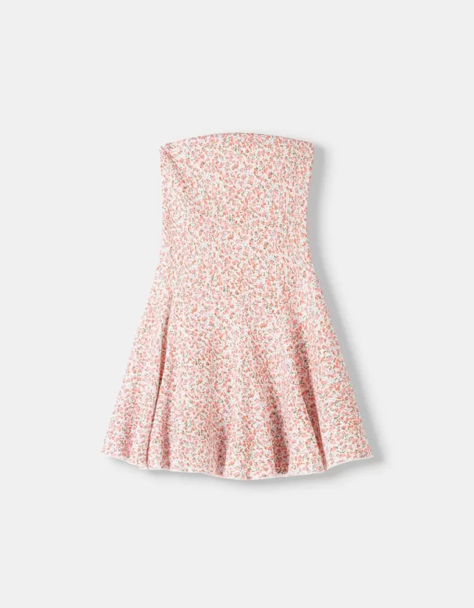 Crepe bandeau mini dress Crepe bandeau mini dress