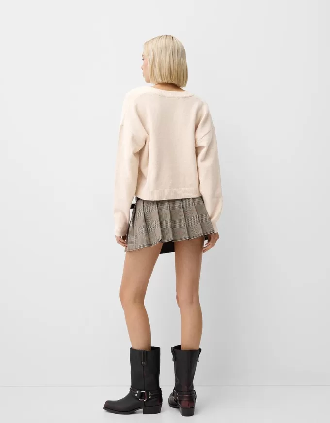 Cropped V-neck sweater Cropped V-neck sweater