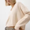 Cropped V-neck sweater Cropped V-neck sweater