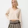 Cropped V-neck sweater Cropped V-neck sweater