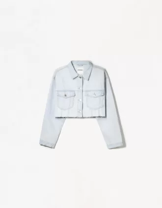 Cropped denim jacket