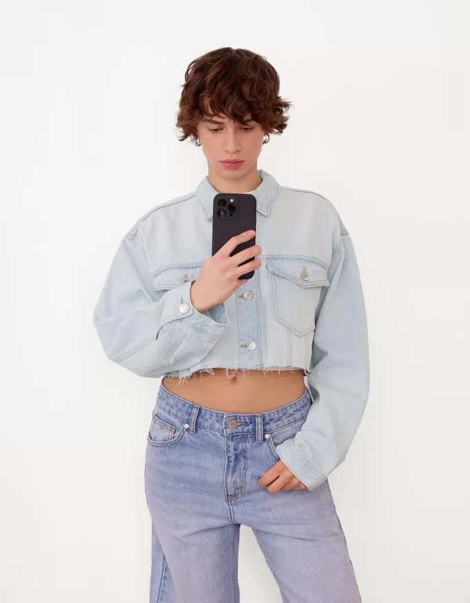 Cropped denim jacket Cropped denim jacket
