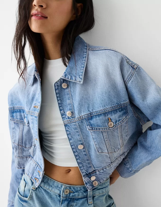 Cropped denim jacket Cropped denim jacket