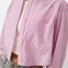 Cropped poplin shirt with pocket Cropped poplin shirt with pocket