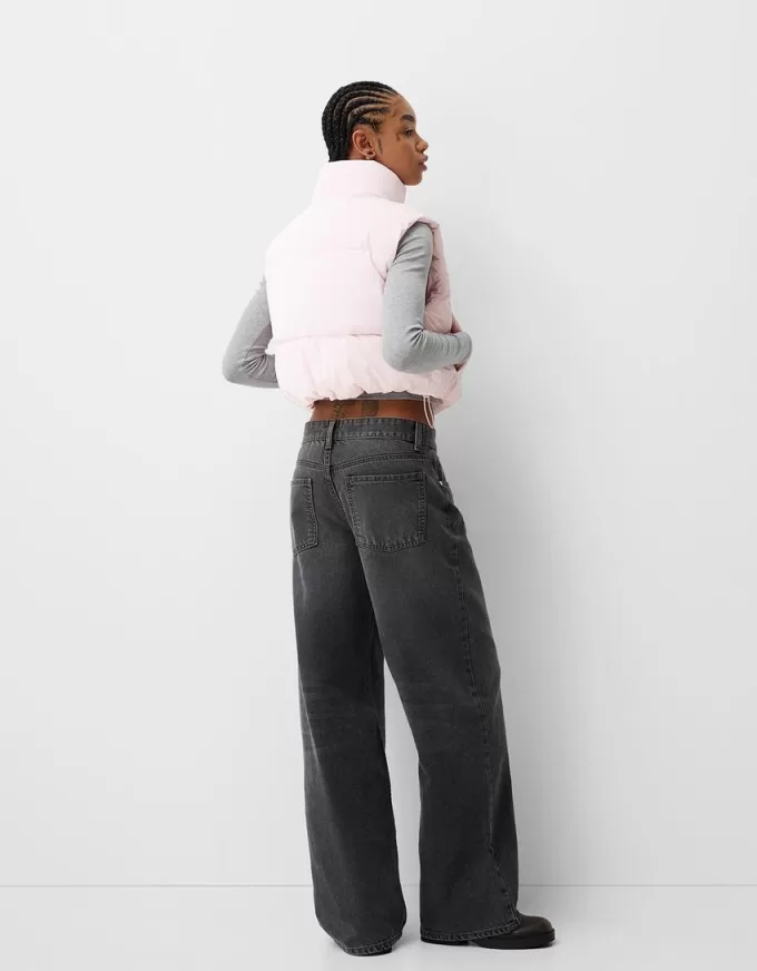 Cropped puffer vest Cropped puffer vest