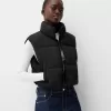 Cropped puffer vest Cropped puffer vest