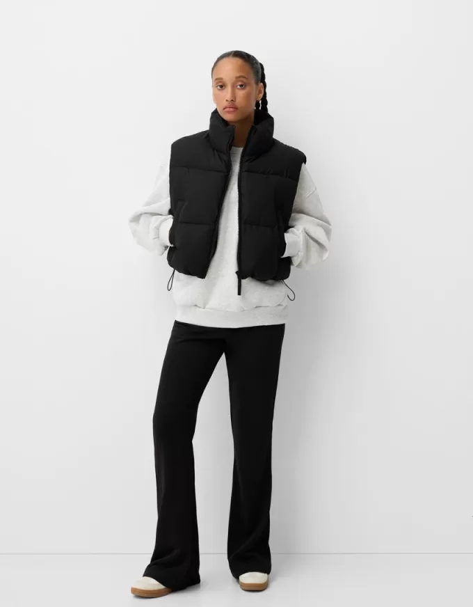 Cropped puffer vest Cropped puffer vest