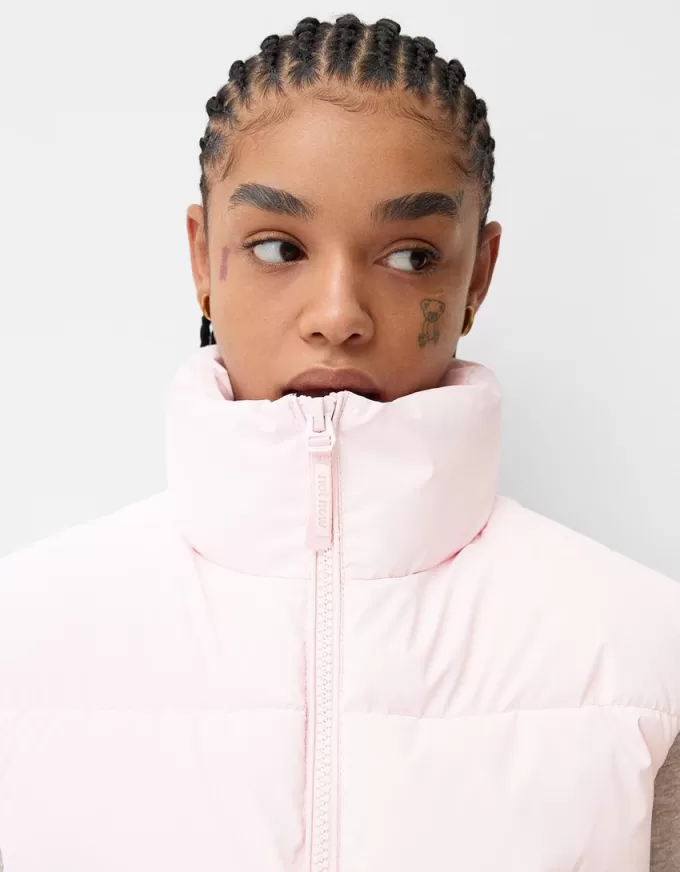 Cropped puffer vest Cropped puffer vest