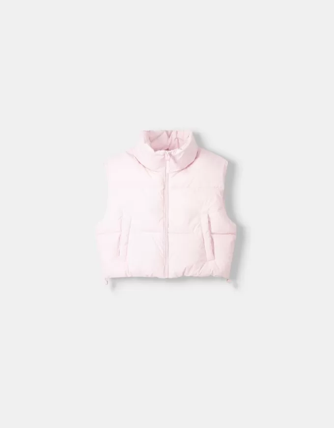 Cropped puffer vest Cropped puffer vest