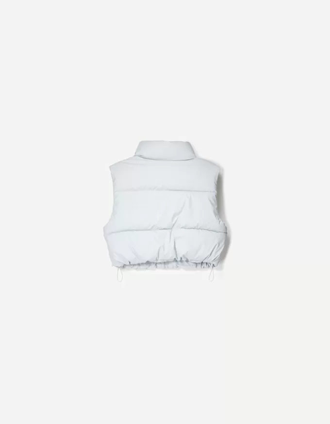 Cropped puffer vest Cropped puffer vest
