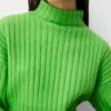 Cropped ribbed oversize high neck sweater Cropped ribbed oversize high neck sweater