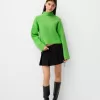Cropped ribbed oversize high neck sweater Cropped ribbed oversize high neck sweater