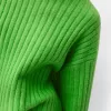 Cropped ribbed oversize high neck sweater Cropped ribbed oversize high neck sweater