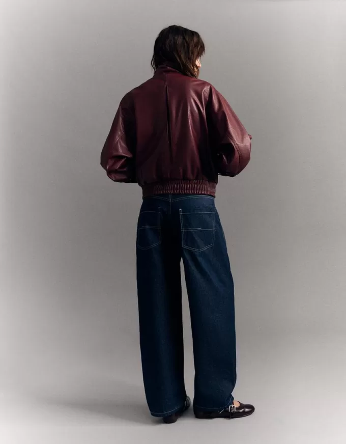 Crossover leather effect jacket Crossover leather effect jacket